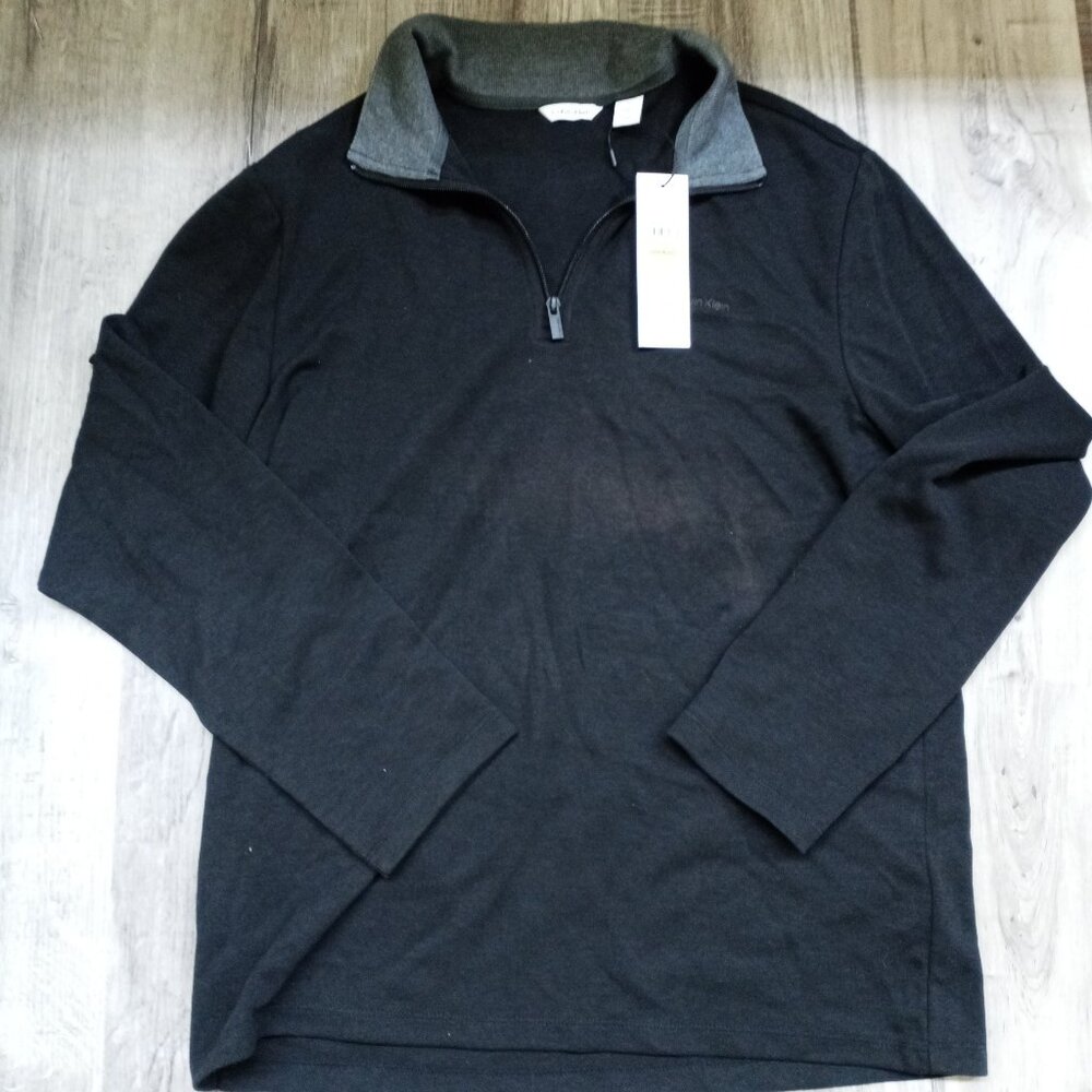 Calvin Klein New with Tags Refined Knits Long Sleeve Shirt Men's Medium FLAW